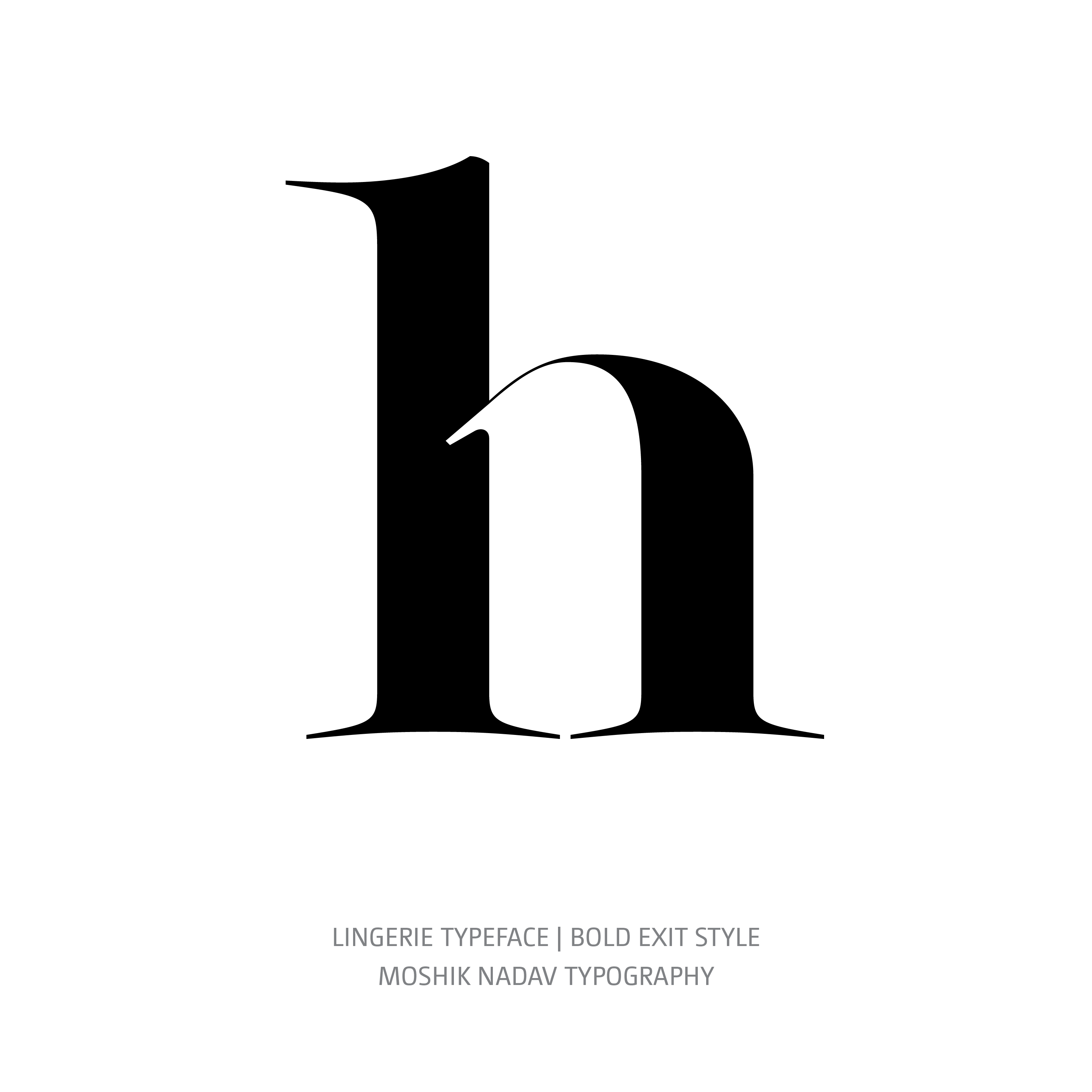 Lingerie Typeface Bold Exit h