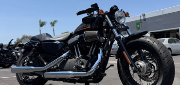 2015 HARLEY-DAVIDSON XL1200X FORTY-EIGHT (VIVID BLACK) motorcycle for rent near Huntington Beach, CA