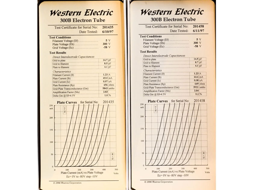 Western Electric 300B matched pair #1