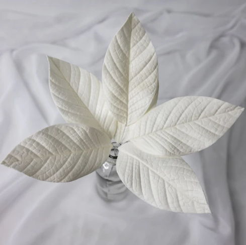 White Magnolia Leaves (12 Pack) -Realistic Artificial Flowers - Image 3