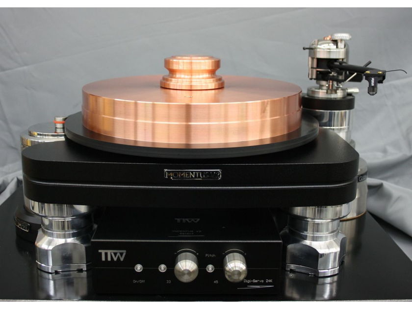 TTW Audio (reconditioned platter) MOMENTUS CU9999 Rim Drive Turntable 40 KG/88Lb Pure Copper Platter