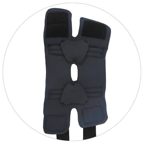 KNEE BRACE LAYED FLAT EXPOSING INSIDE