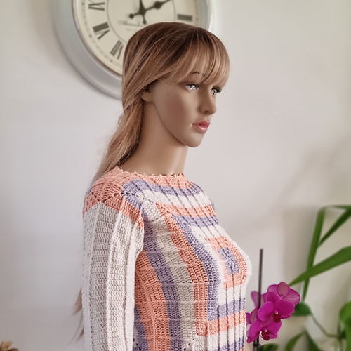 Crochet sweater for spring