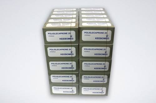 Poliglecaprone 25 Veterinary Surgical Sutures - Lot of 50