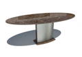 Ovaler Esstisch mit Granitplatte