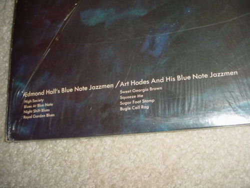 EDMOND HALL ART HODES -  LP RECORD  BLUE NOTE JAZZMEN