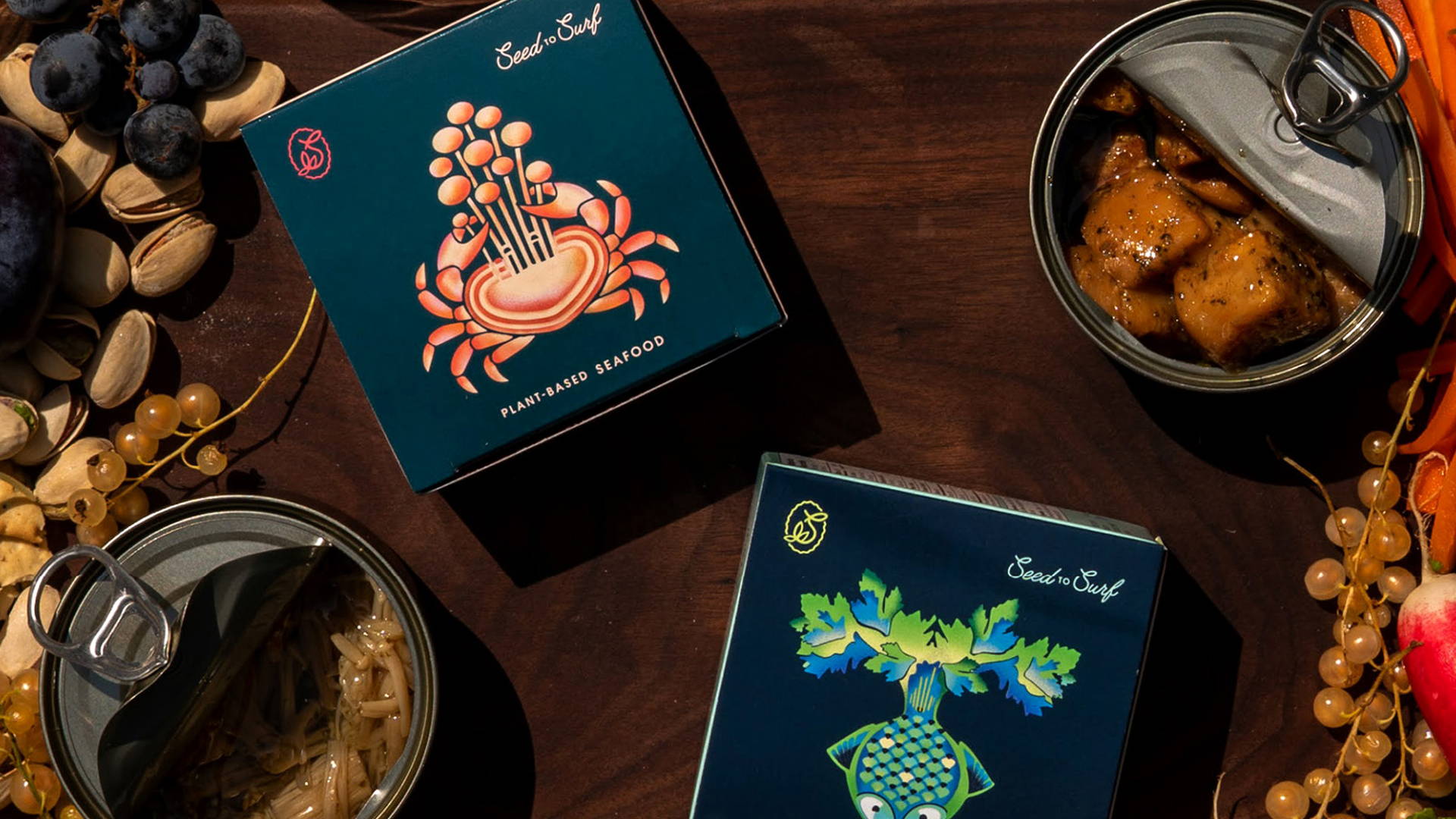 Featured image for Seed To Surf: Plant-Based Seafood Brand Takes Loose Inspiration From The Tinned Fish Market