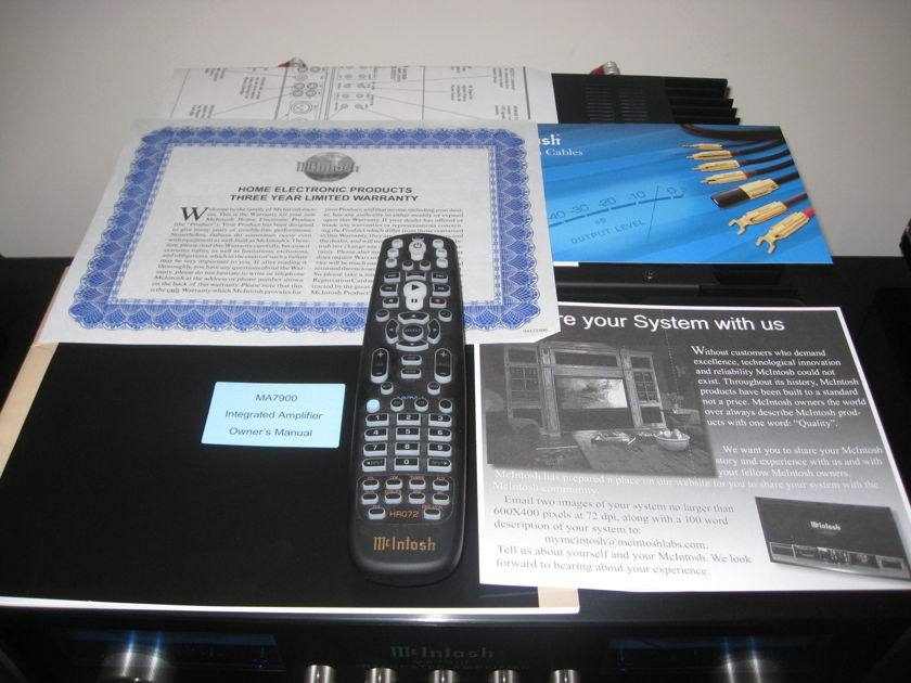 McIntosh MA-7900 Excellent condition, incl remote, manuals, box