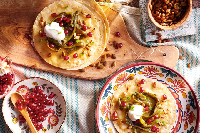 Tacos végé au fromage fondant