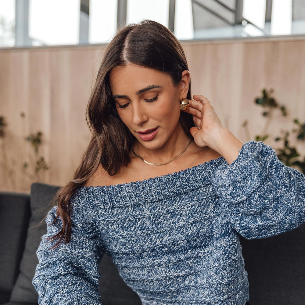 Off-The-ShoulderJeans Top