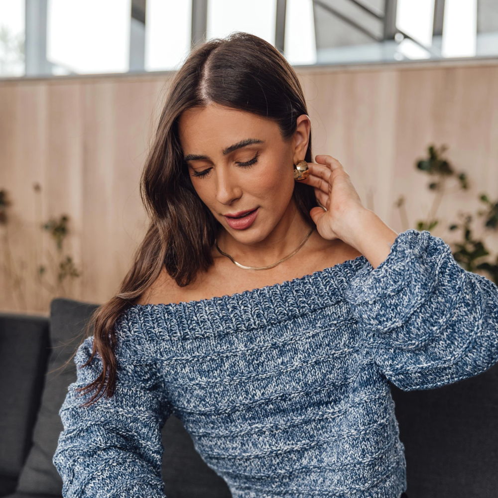 Off-The-ShoulderJeans Top