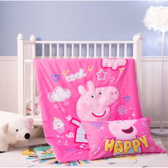 Peppa Pig blanket and pillow room shot