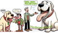 Lustiges VierBeinerGlück Cartoon