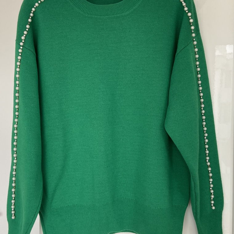 NEW Sandro Pearl Green Pullover , size - 2