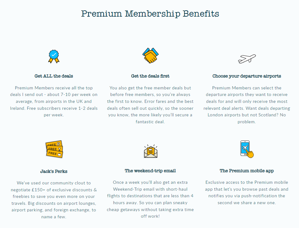 Jack's Flight Club product / service