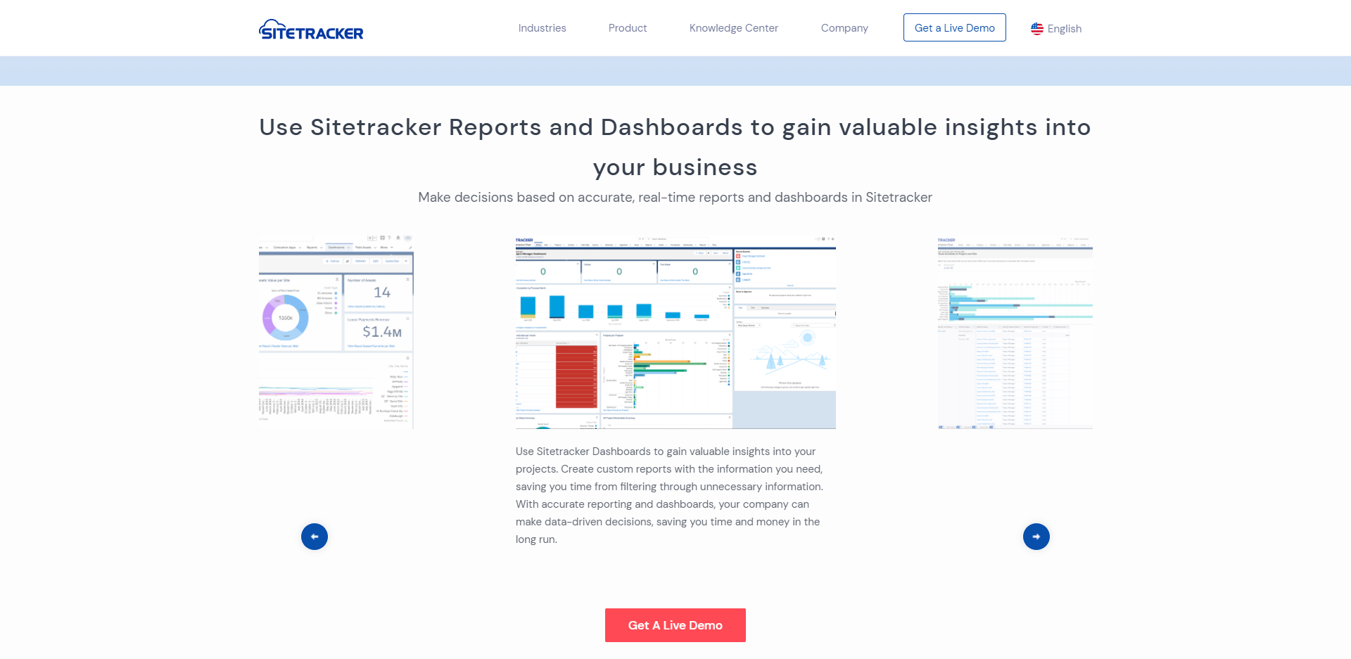 Sitetracker product / service