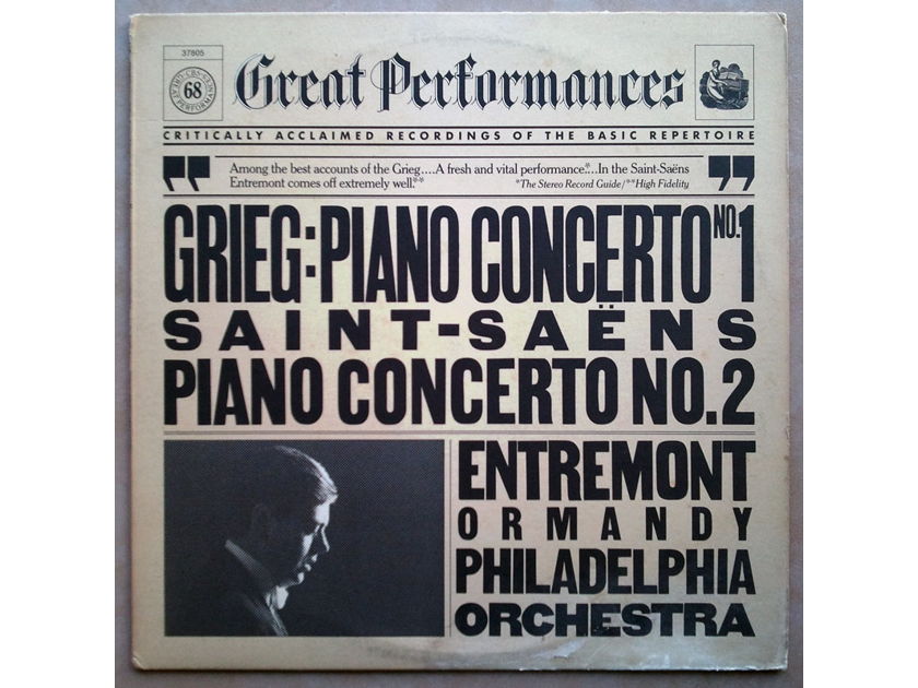 CBS | ENTREMONT/GRIEG & SAINT-SAENS - Piano Concertos / NM