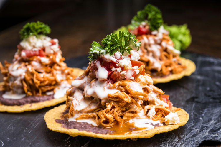 Photo of RESTAURANT Chicken Tinga Tostadas (HEAT AND SERVE)