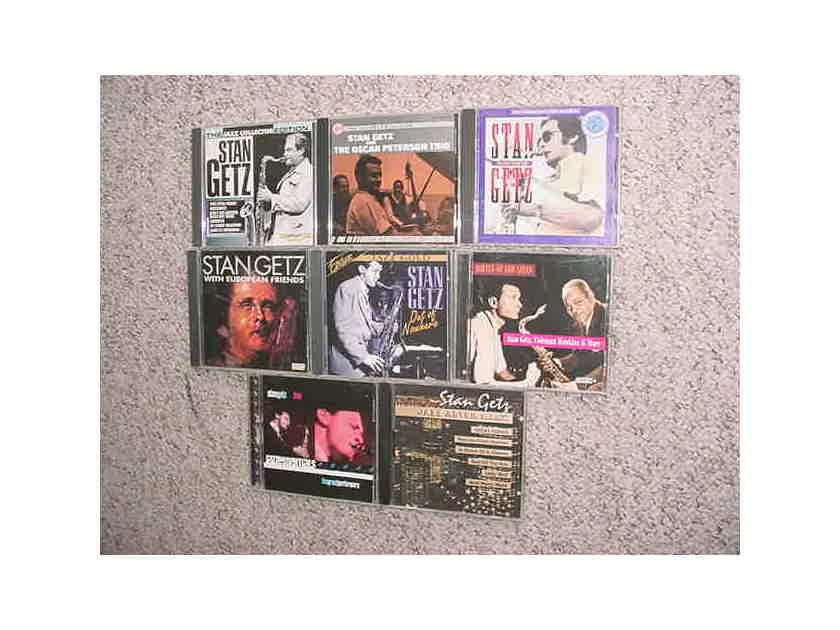 jazz Stan Getz cd lot of 8 cd's - European friends New collection LIVE Battle of sax Out of nowhere Stan & Oscar more
