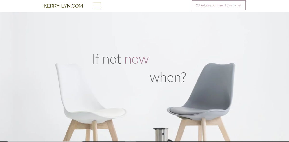 Screenshot of Ketty-Lyn, from the simple & minimal websites collection.