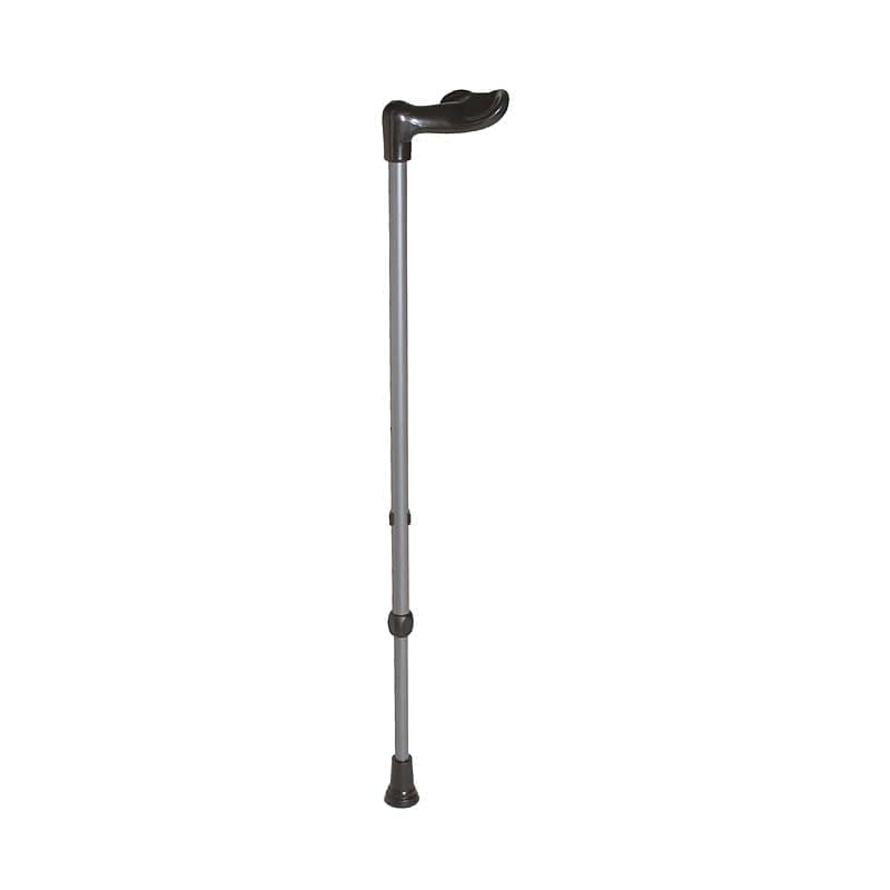 Rebotec Fischerstock - Walking Stick With Fischerstock Handle - Dark Silver, Left