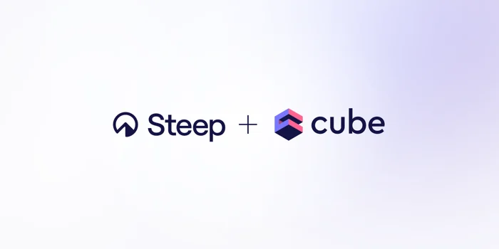 Cover of the 'Cube and Steep: Metrics-first business intelligence' blog post