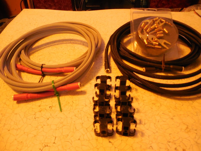 SILVER/TEFLON SPEAKER CABLES "ENVY" 3 Meter Convertible Cable System Affordable Esoterica