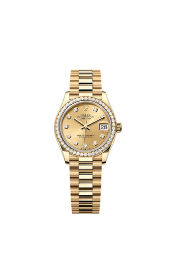 Rolex Datejust 31 Champagne Dial Diamond Bezel