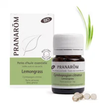 Perles d'huile essentielle de lemongrass bio