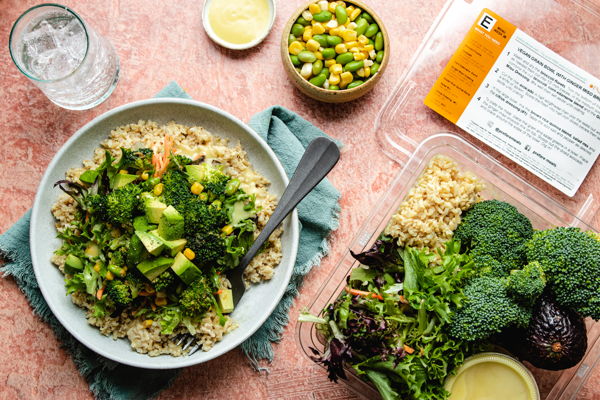 Photo of VEGAN GRAIN BOWL with Rainbow Vegetables