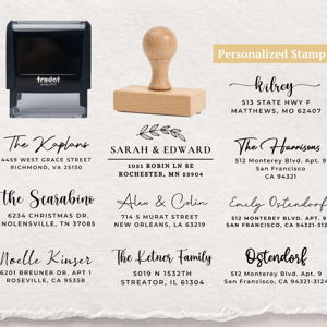Custom Return Address Stamp Address Stamp Self Inking Stamp Custom Stamp for Christmas Cards Rsvp Stamp - Etsy