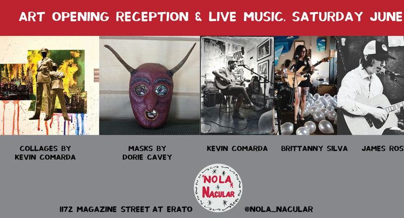 Art opening reception and live music