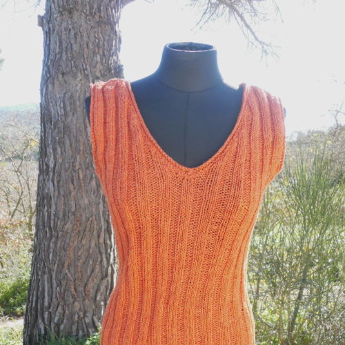 VINZERIA SILK TOP, a lovely top for ladies in silk worked together with a linen/cotton blend