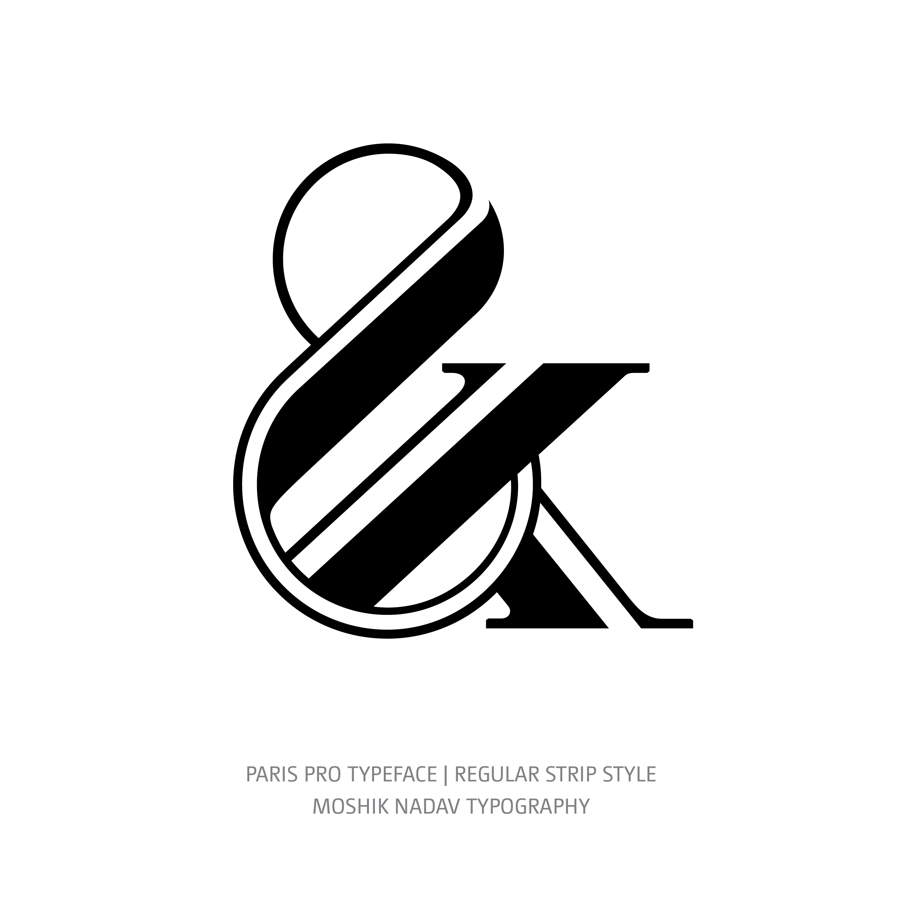 Paris Pro Typeface Regular Strip ampersand