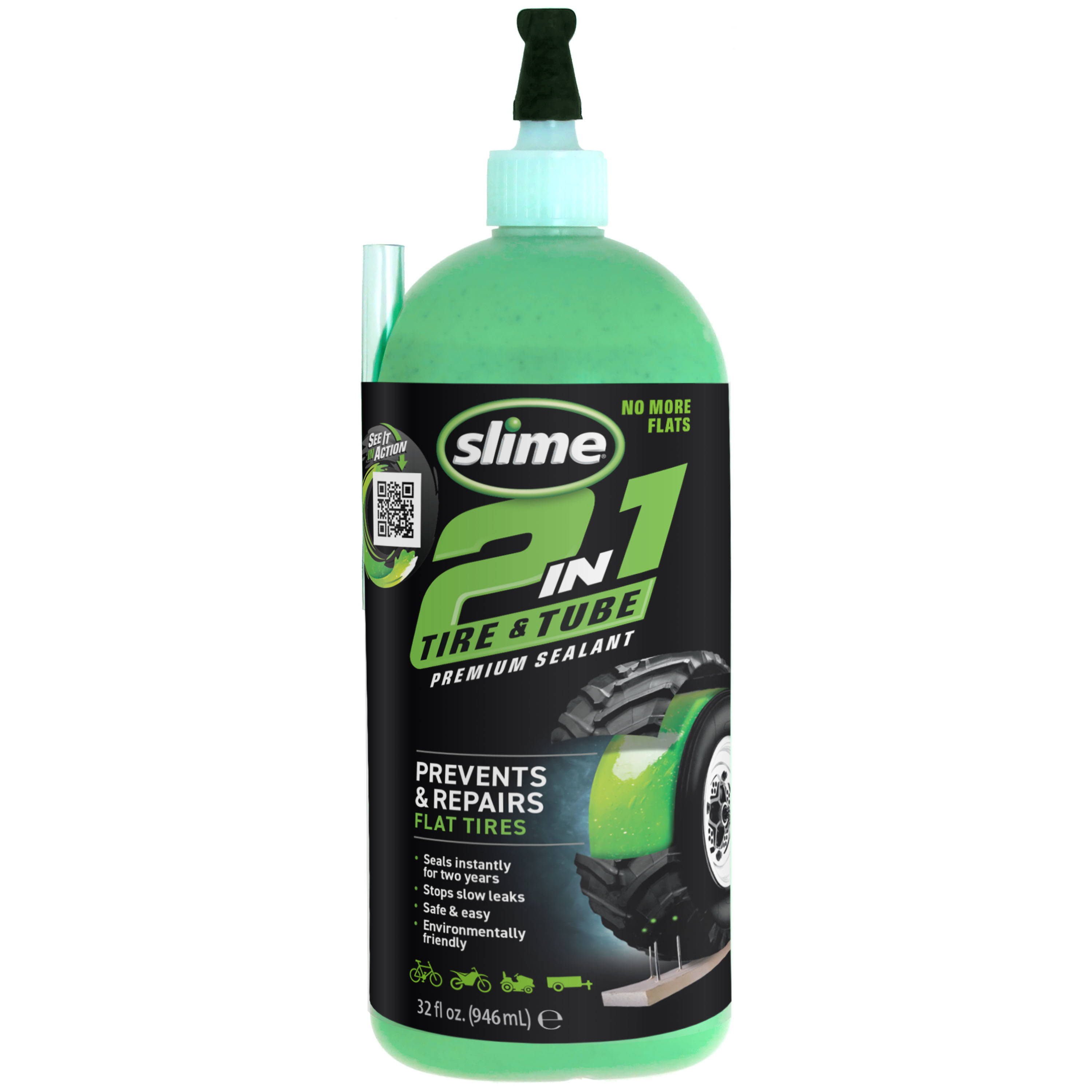 Slime 2-in-1 Tire & Tube Sealant 32 oz