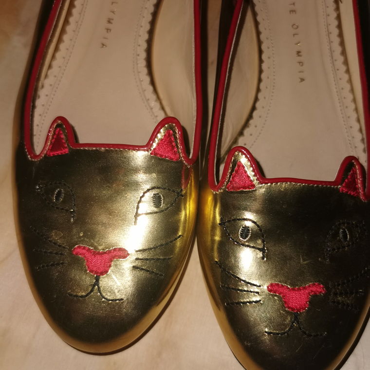 Charlotte Olympia kitty flats shoes 