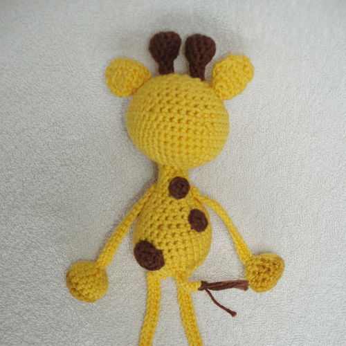 Dangle cuddly toy giraffe