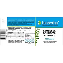 Sambucus, Echinacea, Vitamin C 100 Kapseln
