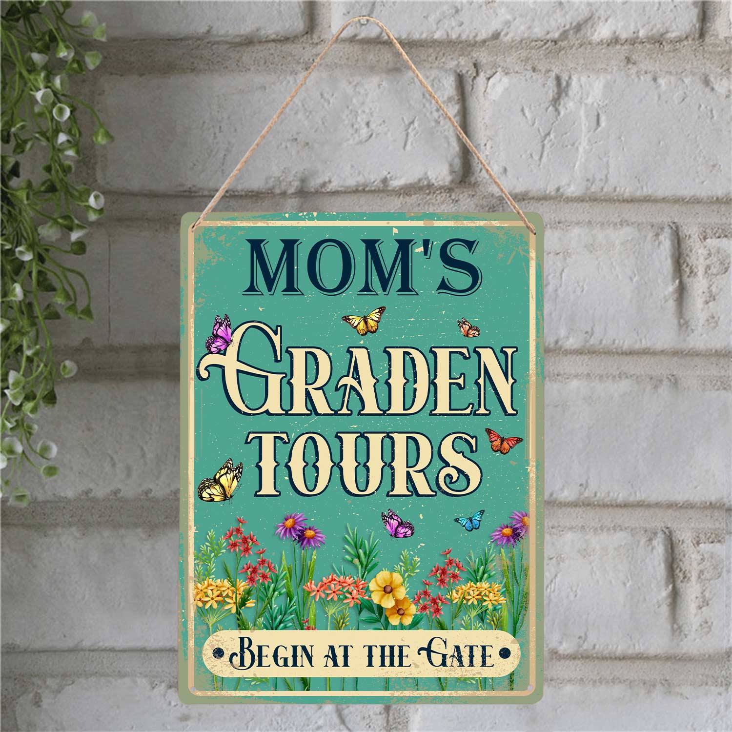 This garden metal sign is designed with colorful flowers and butterflies. If your girlfriend's mom is a nature lover, this sign is a perfect gift for her.