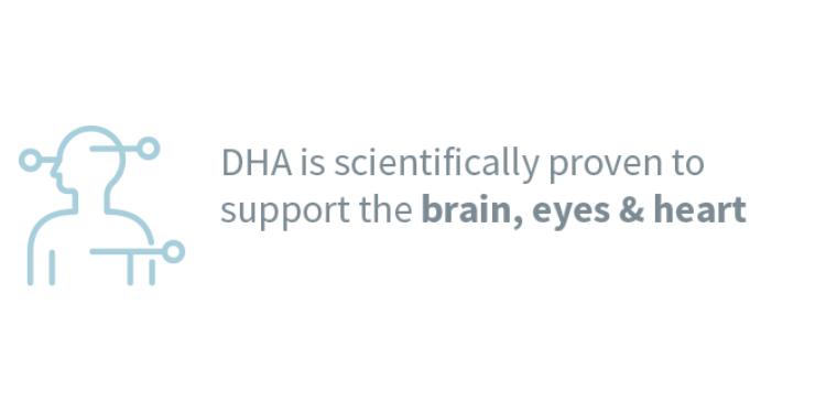 dha  supports brain eyes and heart