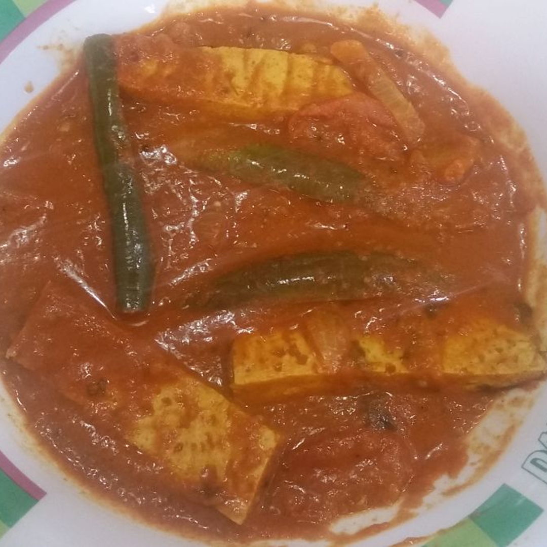 Great recipe Grace...this is the vegetarian version.
With veg fish.
Sarra Kings...Malaysia.