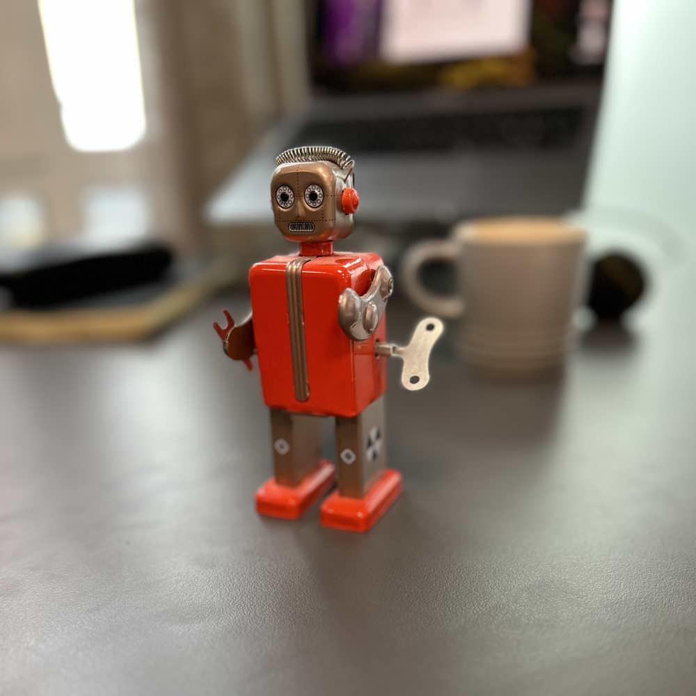 Opptrekkbar robot