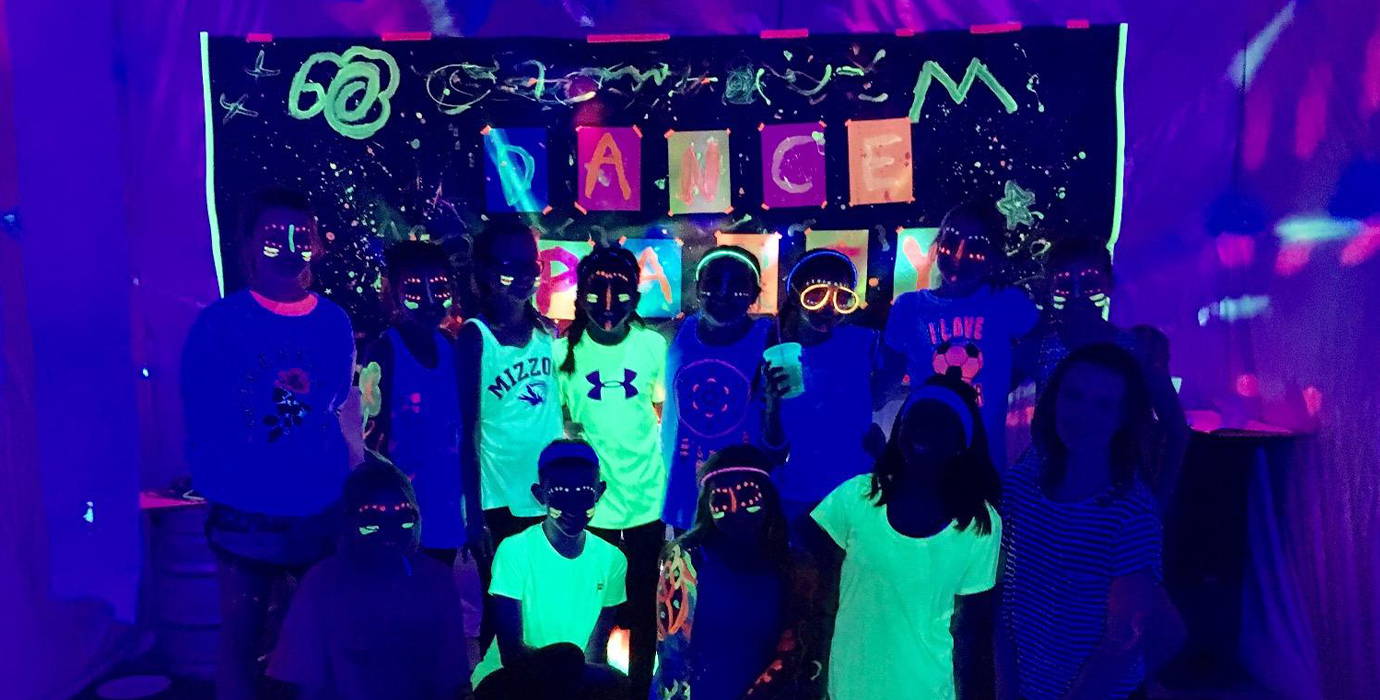 black lights for birthday party