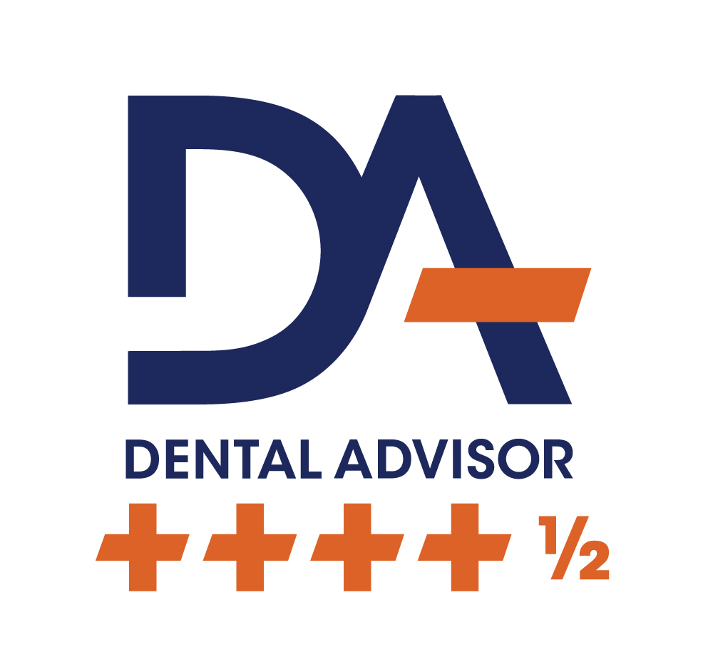 Dental Advisor logo with 4 and a half pluses