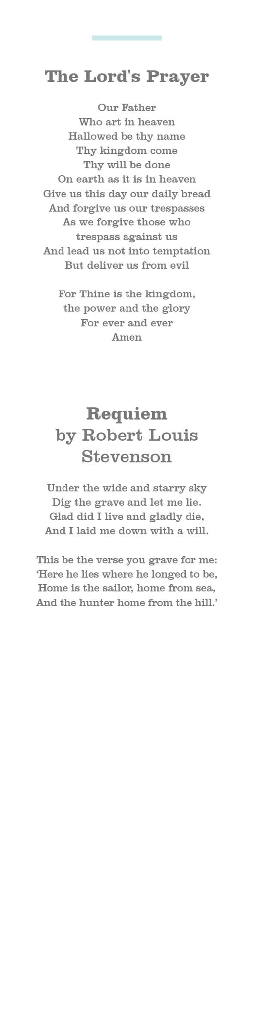 Bookmark -  Pastel Blue