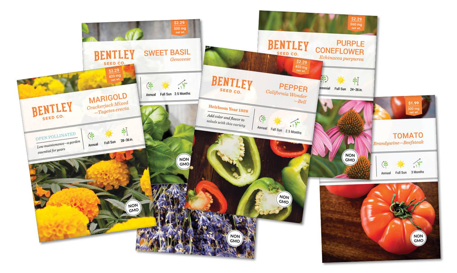 Vegetable Flower Herb Garden Seed Packets Bentley Seed