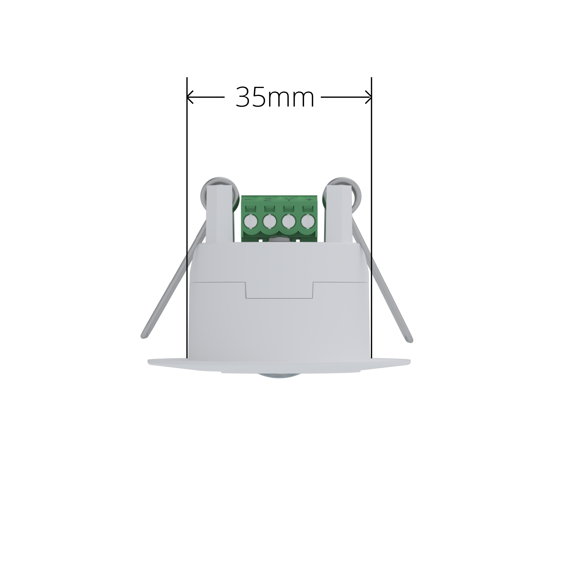 Black Faradite Motion Sensor 360 Volt Free dry contact push fit terminals