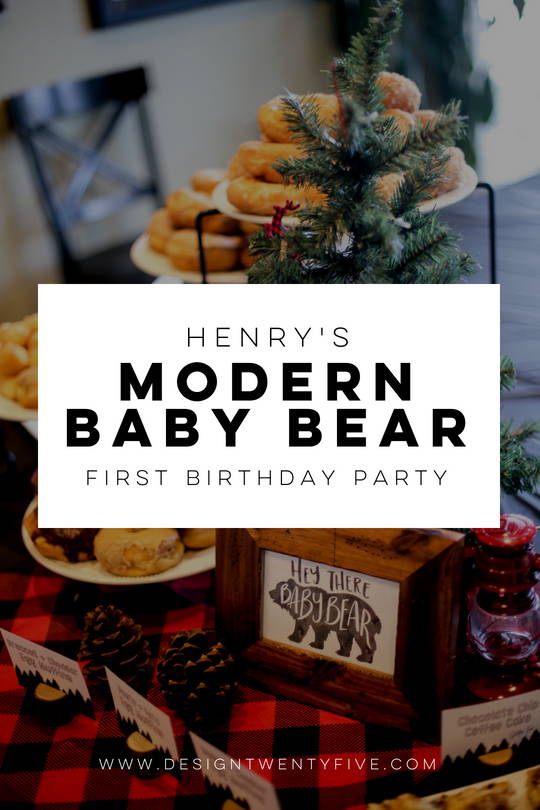 baby bear, baby bear first birthday, designtwentyfive, modern baby bear birthday