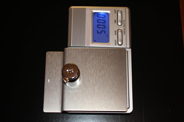 Calibration Weight (proper positioning)