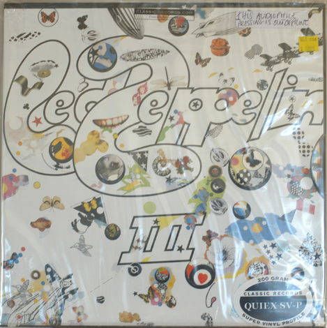 Led Zeppelin III 3 Sealed - Clasic Records 200 Grams Se...